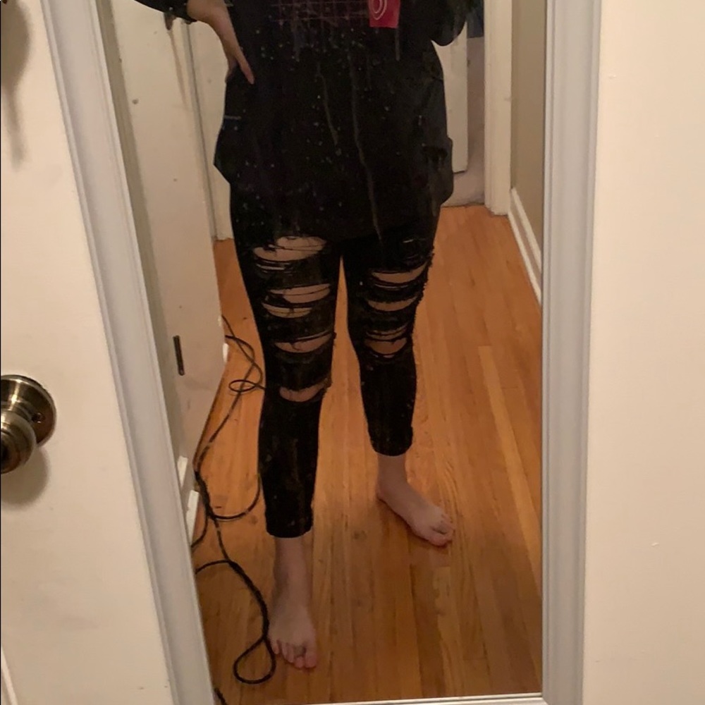 Black American eagle jean